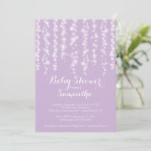 Invitation Baby shower des filles étincelantes mod (Debout devant)