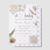 Invitation Baby shower des fleurs de printemps (Décalage (Invitation))