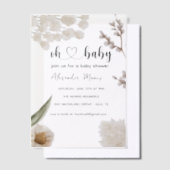 Invitation Baby shower des fleurs de printemps (Compenser)