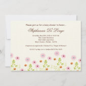 Invitation Baby shower des fleurs printanières 5x7 (Devant)