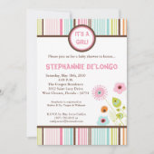 Invitation Baby shower des fleurs printanières 5x7 (Devant)