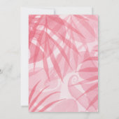 Invitation Baby shower des fleurs tropicales (Dos)