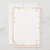 Invitation Baby shower des flocons de neige (Dos)