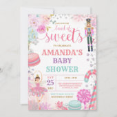 Invitation Baby shower des flocons de neige de Noël d'hiver (Devant)