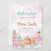 Invitation Baby shower des flocons d'hiver de Nutcracker (Devant)