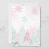 Invitation Baby shower des flocons d'hiver de Nutcracker (Dos)