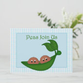 Invitation Baby shower des jumeaux afro-américains (Debout devant)