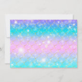 Invitation baby shower des jumeaux de Sirène (Dos)