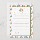 Invitation Baby shower des lapins d'hiver (Devant)