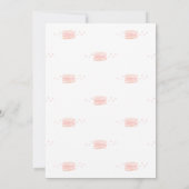 Invitation Baby shower des Macarons français (Dos)