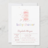 Invitation Baby shower des Macarons français (Devant)