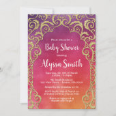 Invitation Baby shower des nuits arabes (Devant)