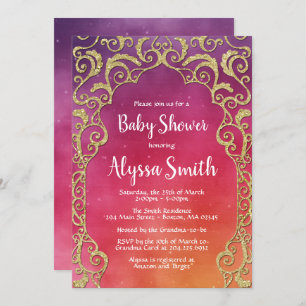 Invitation Baby shower des nuits arabes