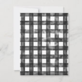 Invitation Baby shower des ours Burlap En vichy en détresse (Dos)