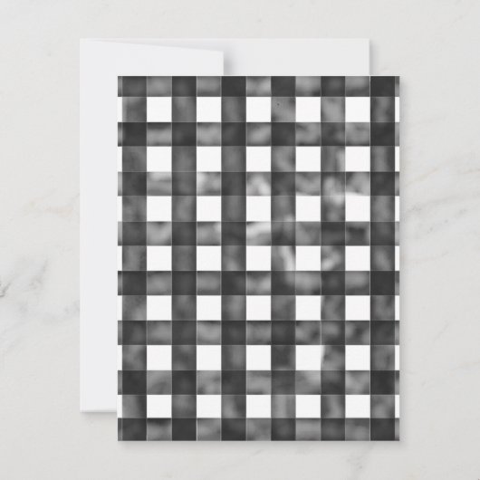 Invitation Baby shower des ours Burlap En vichy en détresse (Dos)