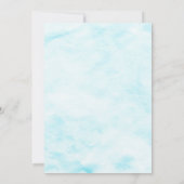 Invitation Baby shower des plongeurs à boues bleu clair (Dos)