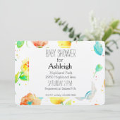 Invitation Baby shower des Poppies d'aquarelle (Debout devant)