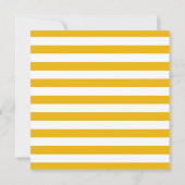 Invitation Baby shower des rayures marines bleu et jaune (Dos)