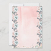 Invitation Baby shower des Roses frontaliers des Cerfs-Bébés  (Dos)