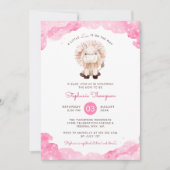 Invitation Baby shower des signes astrologiques de Leo célest (Devant)