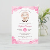 Invitation Baby shower des signes astrologiques de Leo célest (Debout devant)