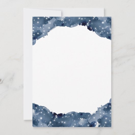 Invitation Baby shower des signes astrologiques des baies cél (Dos)