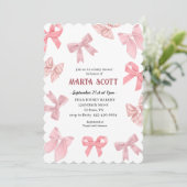 Invitation Baby shower des vaches roses (Debout devant)