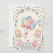 Invitation Baby shower d'escargots doux et délicats (Dos)