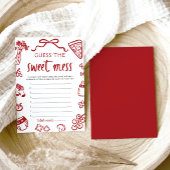 Invitation Baby shower Dessiné À La Main Devinez Le Jeu De Me