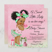 Invitation Baby shower d'été à la pastèque (Devant / Derrière)