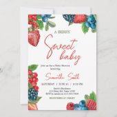 Invitation Baby shower d'été Berry Sweet (Devant)