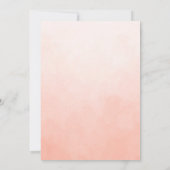 Invitation Baby shower d'été Coral Poppy (Dos)