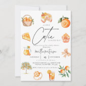 Invitation Baby shower d'été de la Cutie d'agrumes botaniques (Devant)