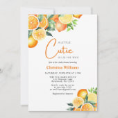 Invitation Baby shower d'été des agrumes d'aquarelle de Littl (Devant)