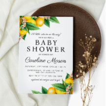 Baby shower d'été Little Cutie Lemon Citrus
