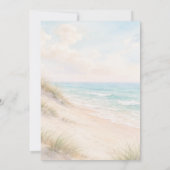 Invitation Baby Shower d'été plage côtière (Dos)