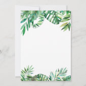 Invitation Baby shower d'été pour couchage d'aquarelle (Dos)