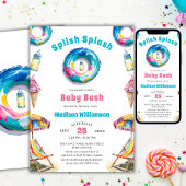 Invitation Baby shower d'été Splish Splash Baby Bash