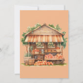 Invitation Baby shower d'été Sweet Little Peach (Dos)