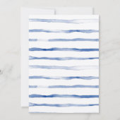 Invitation Baby shower d'Eucalyptus à Balloon Bleu (Dos)