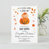 Invitation Baby shower d'Halloween (Debout devant)