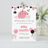Invitation Baby shower d'Halloween (Debout devant)