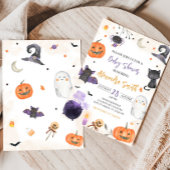 Invitation Baby shower d'Halloween