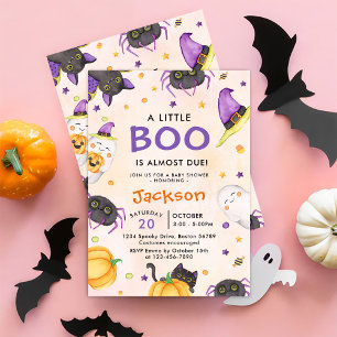 Invitation Baby shower d'Halloween