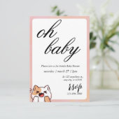 Invitation Baby shower d'Halloween (Debout devant)