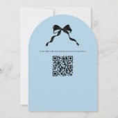 Invitation Baby shower d'Halloween Bleu Baby Boo Ghost (Dos)