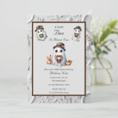 Invitation Baby shower d'Halloween de la petite fille mignonn (Debout devant)