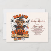 Invitation Baby shower d'Halloween de la Petite Vache Sainte (Devant)