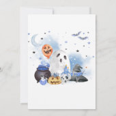 Invitation Baby shower d'Halloween de Little Boo (Dos)