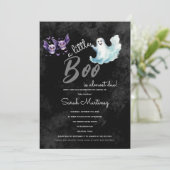 Invitation Baby shower d'Halloween de Little Boo (Debout devant)